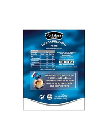 Café Soluble Descafeinado Forte 10 sobres