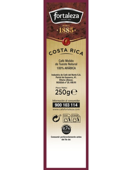 Café Molido Grandes Orígenes Costa Rica 250g