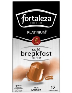 Café Breakfast Forte 10 cápsulas Fortaleza Platinium compatibles con Nespresso® 2