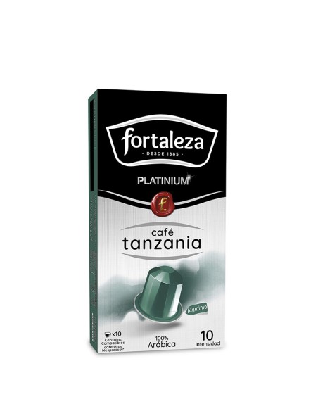 Café Tanzania 10 cápsulas Fortaleza Platinium compatibles con Nespresso®