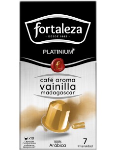 Café aroma Vainilla Madagascar 10 cápsulas Fortaleza Platinium compatibles con Nespresso® 2