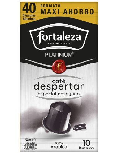 Café Despertar Fortaleza Platinium 40 cápsulas compatibles con Nespresso®