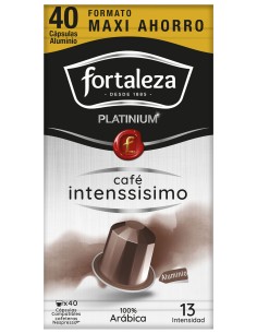 Café Intenssisimo 40 cápsulas Fortaleza Platinium compatibles con Nespresso® 2