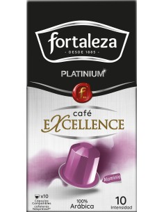 Café Excellence 10 cápsulas Fortaleza Platinium compatibles con Nespresso® 2