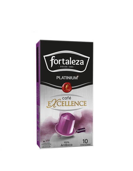 Café Excellence 10 cápsulas Fortaleza Platinium compatibles con Nespresso®