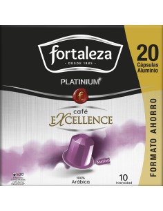Café Excellence 20 cápsulas Fortaleza Platinium compatibles con Nespresso® 2