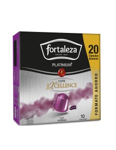 Café Excellence 20 cápsulas Fortaleza Platinium compatibles con Nespresso®