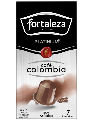 Café Colombia 10 cápsulas Fortaleza Platinium compatibles con Nespresso®