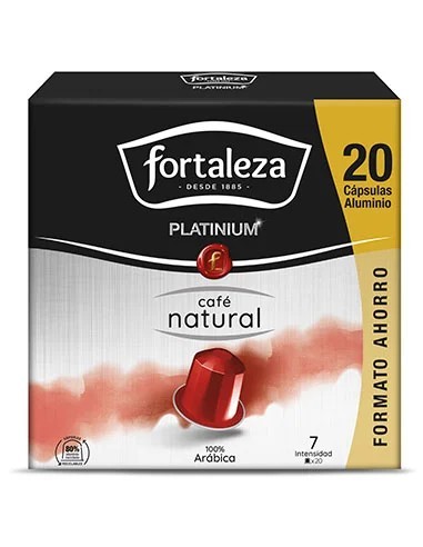Café Natural 20 cápsulas Fortaleza Platinium