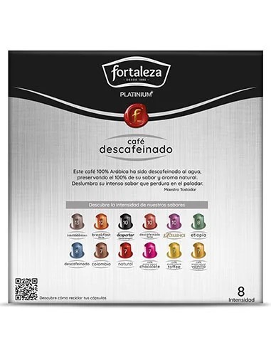 Café Descafeinado 20 cápsulas Fortaleza Platinium